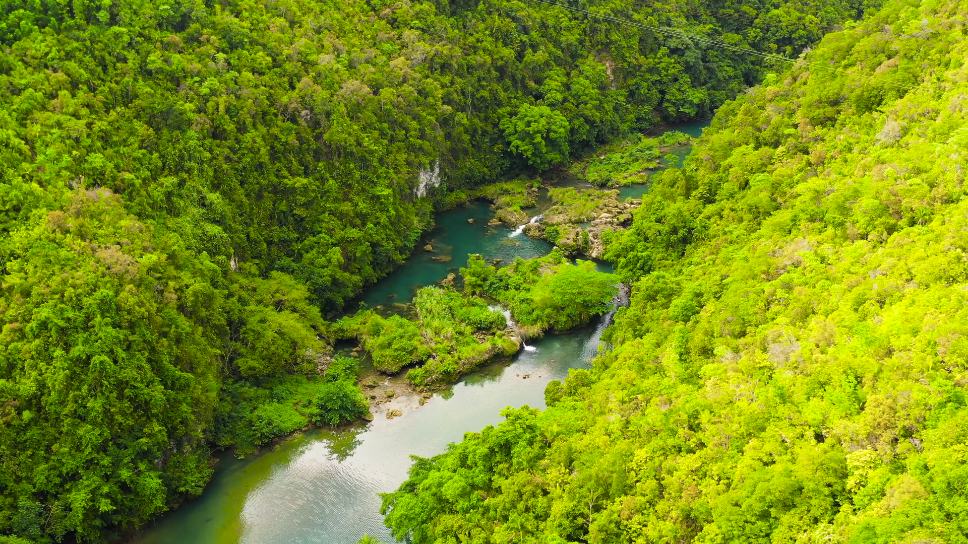 Beautiful Natural Scenery Of Loboc River In Stock Footage SBV-352280227 ...