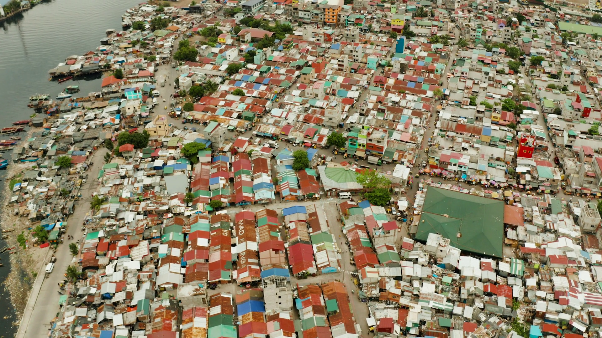 Poor District Slums In Manila With Shacks Stock Footage SBV-352325237 ...