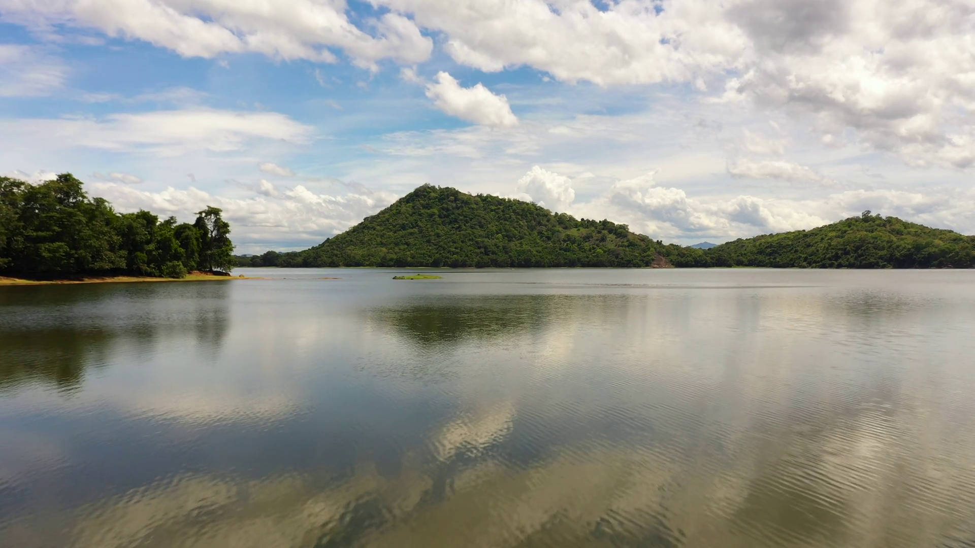 Sorabora Lake In Mountain Valley Among Hills Stock Footage SBV ...