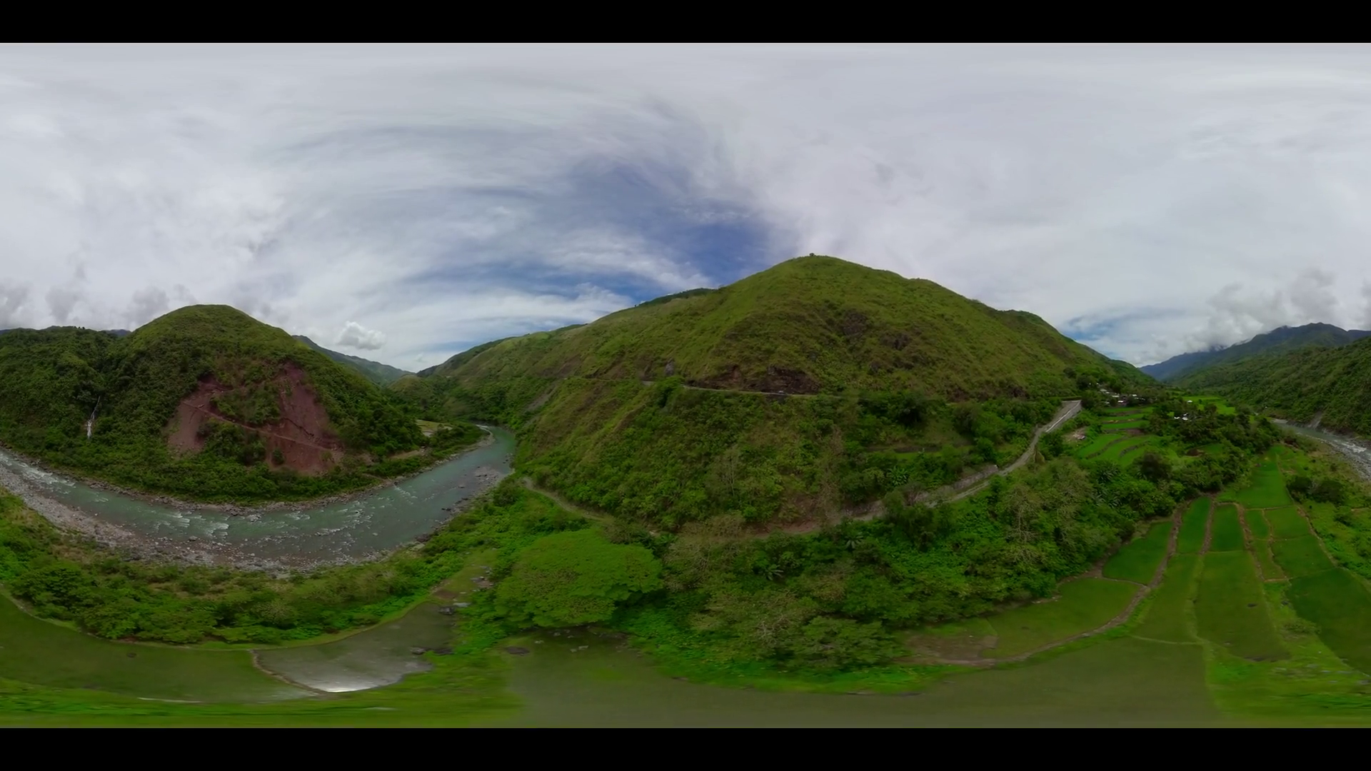 Rice Terraces In Mountains Near Waterfall SBV-348956986 - Storyblocks