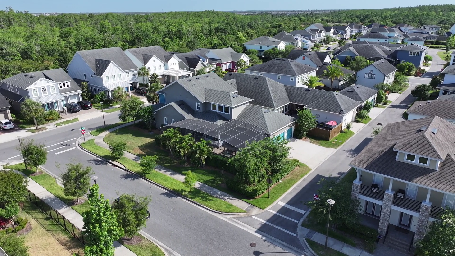 Lake Nona Subdivision Aerial View Aerial 2025 Stock Footage SBV ...