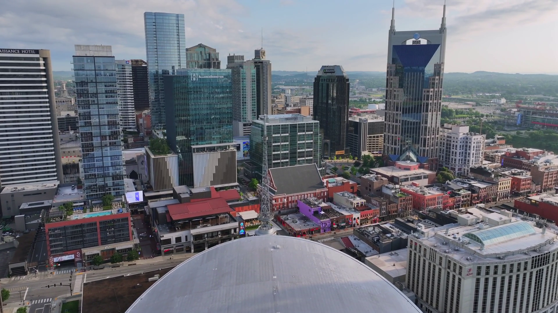Nashville Tennessee Aerial Drone Downtown 77 Stock Footage SBV ...