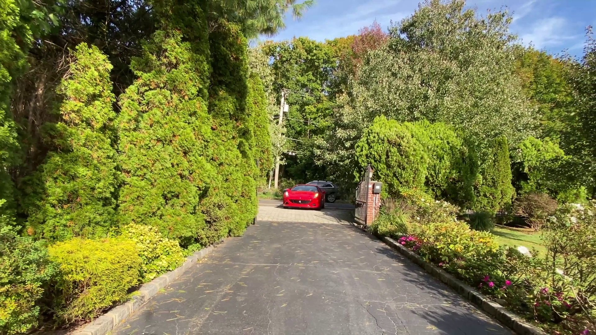 Luxq Ferrari Red Driveway Gates 200 Stock Footage SBV-349175173 ...