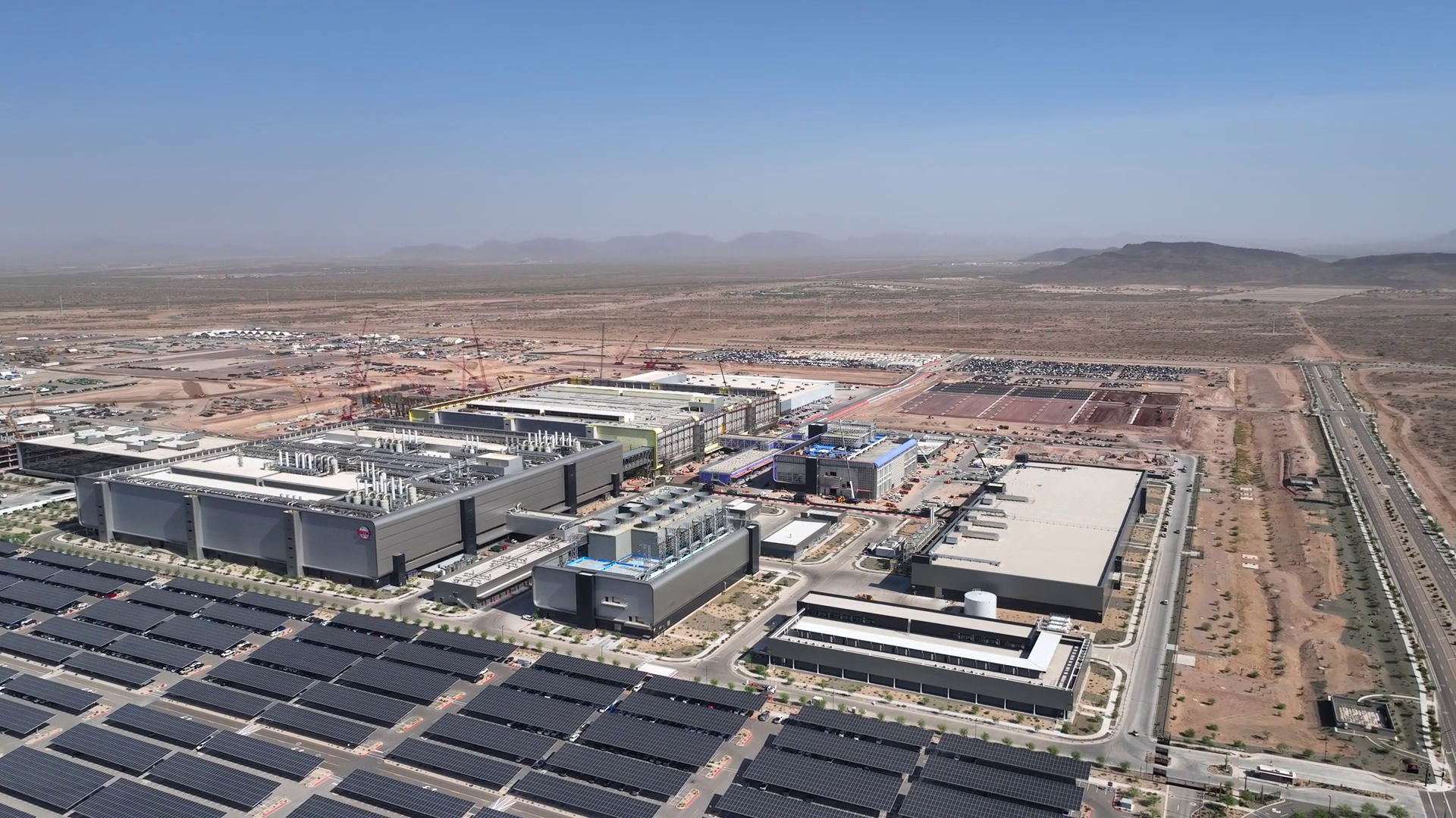 Aerial View Of Buildings Solar Panels United Stock Footage SBV ...