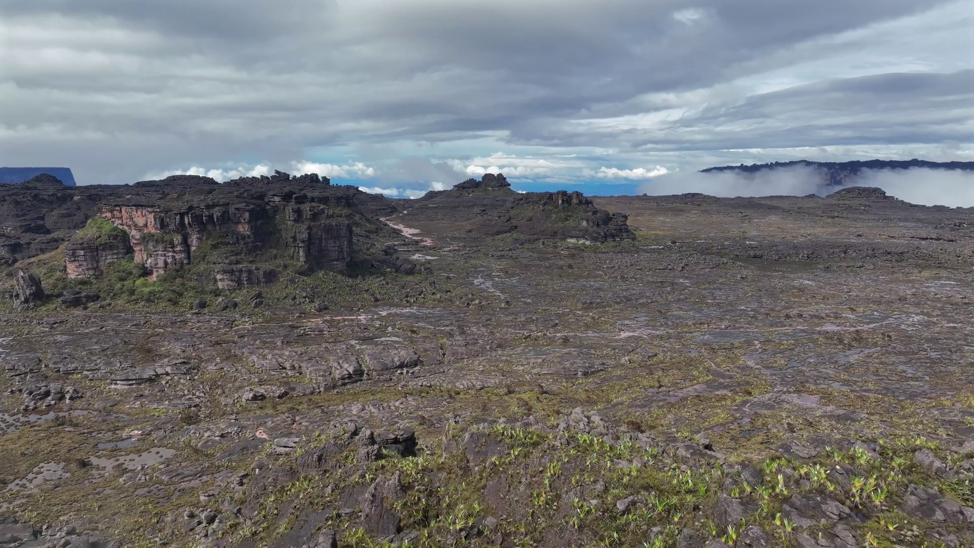Aerial View Of Mount Roraima Landscape With Stock Footage SBV-352767315 ...