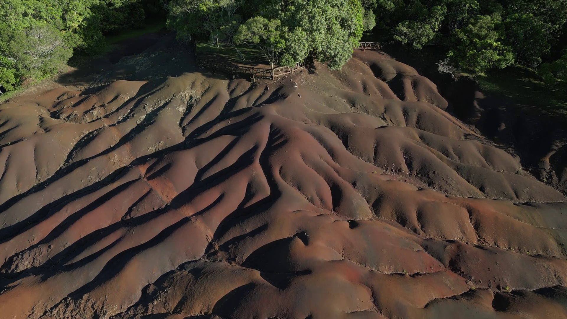 Aerial View Of Vibrant Undulating Landscape Stock Footage SBV-352852965 ...