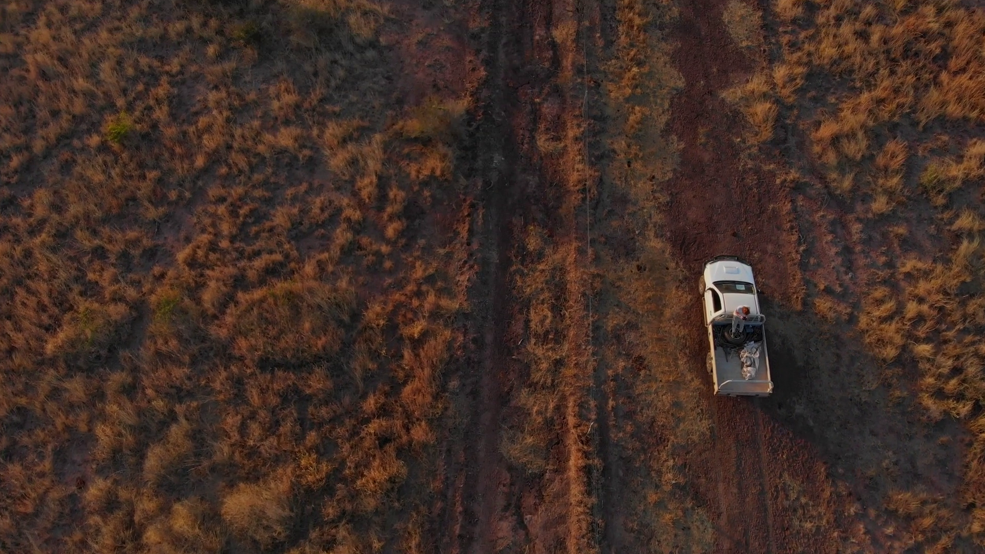 Aerial View Of Ute Driving On Dirt Road Stock Footage SBV-349252557 ...