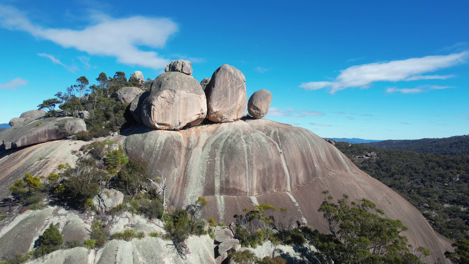 Aerial View Of Balancing Rock Pyramids In Stock Footage SBV-349232239 ...