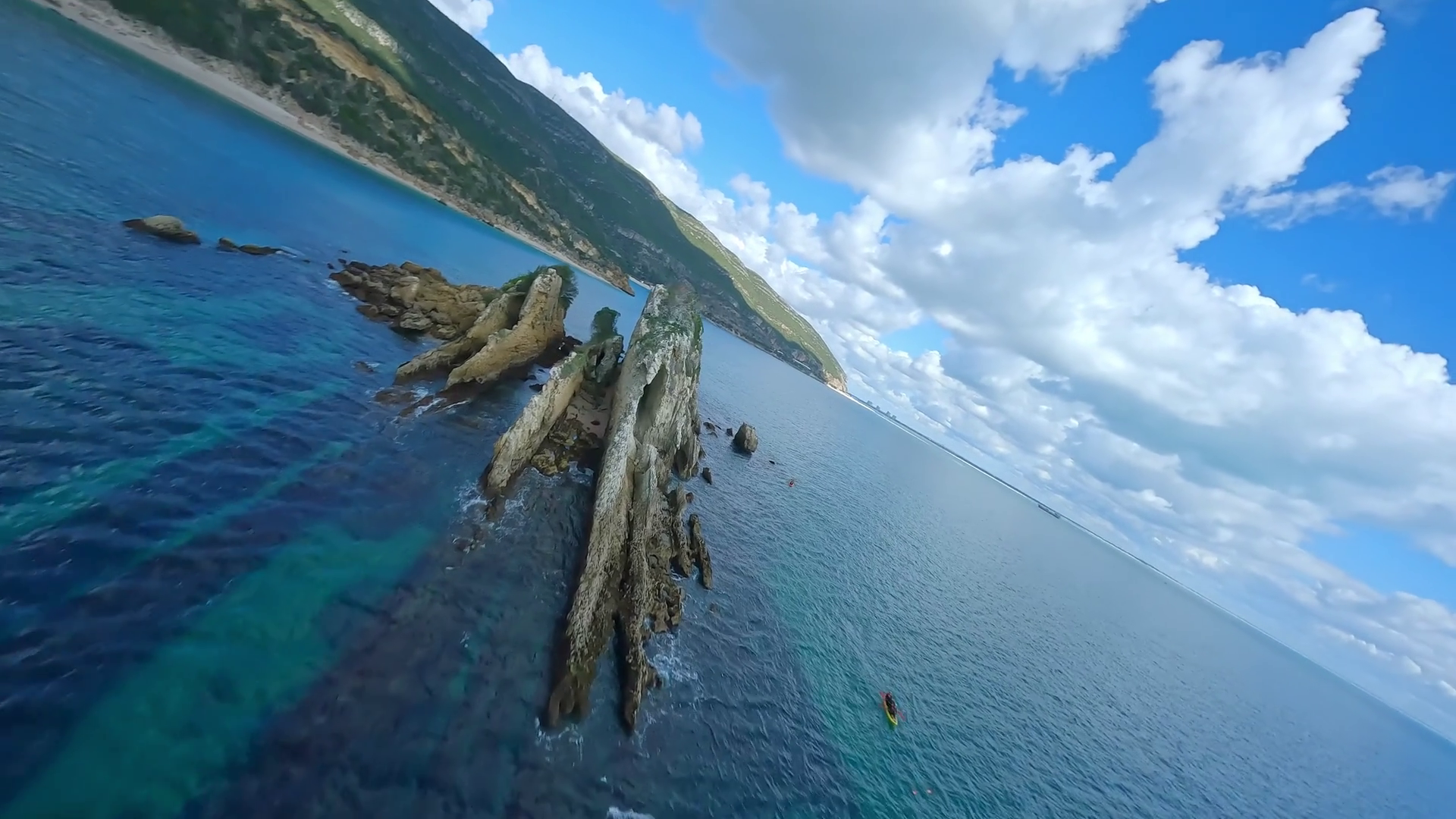 Aerial Fpv Drone View Of Daring Flight Stock Footage SBV-347784887 ...