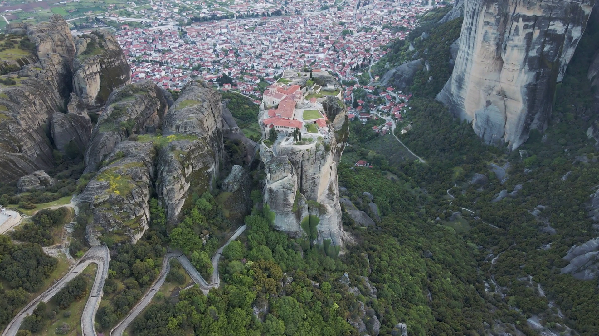 Aerial View Of Holy Trinity Orthodox Stock Footage SBV-347684211 ...