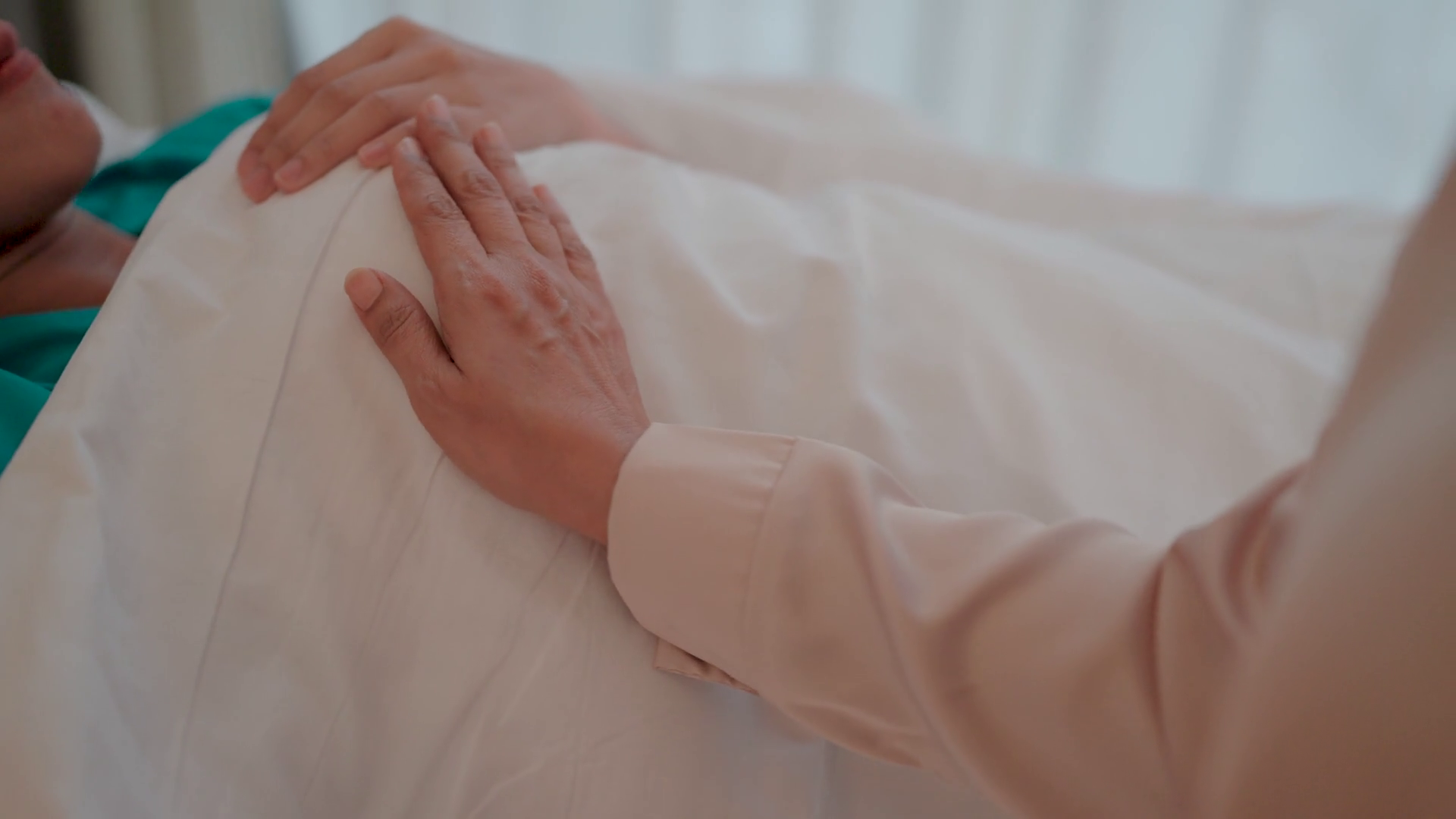 Gentle Hands Soothing Touch: Tranquil Scene Stock Footage SBV-352172397 ...