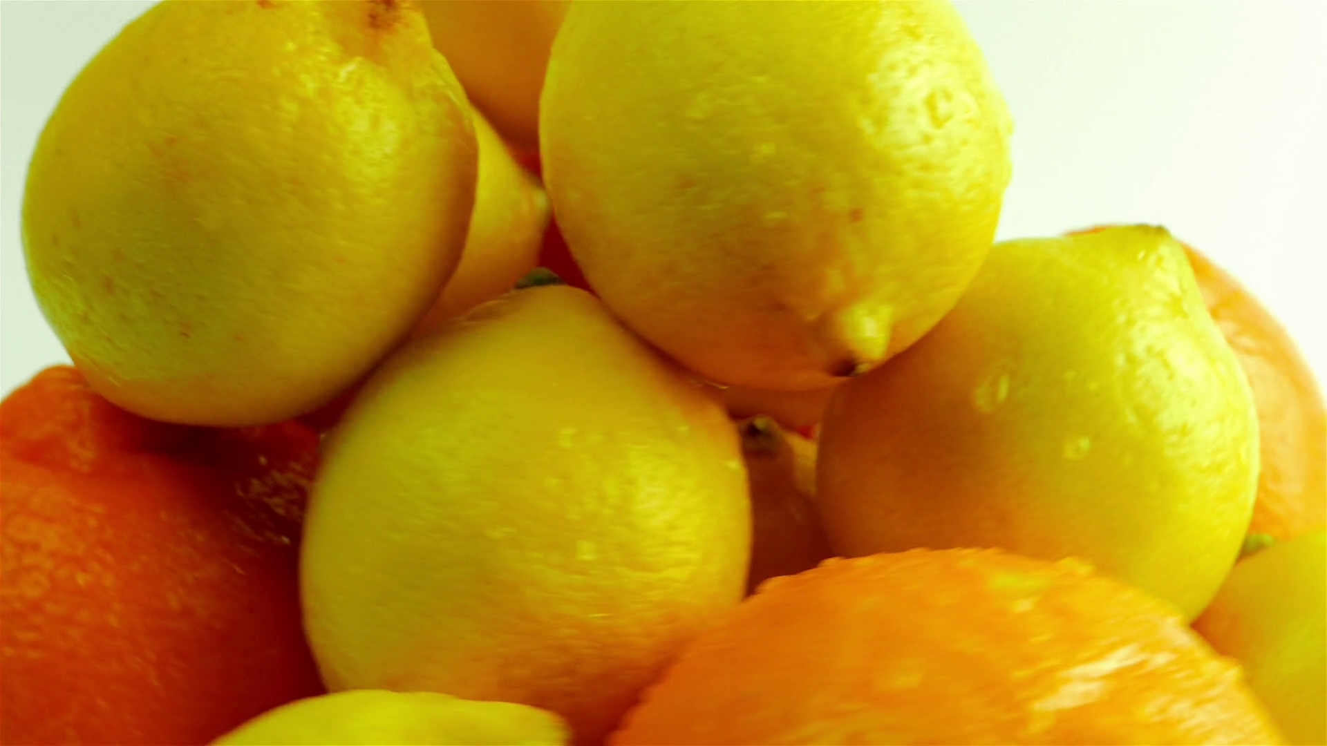 A Macro Close-up View Of Set Of Fresh Lemons Stock Footage SBV ...