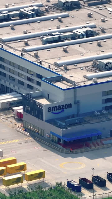 Amazon Fulfillment Center Stock Footage: Royalty-Free Video Clips ...