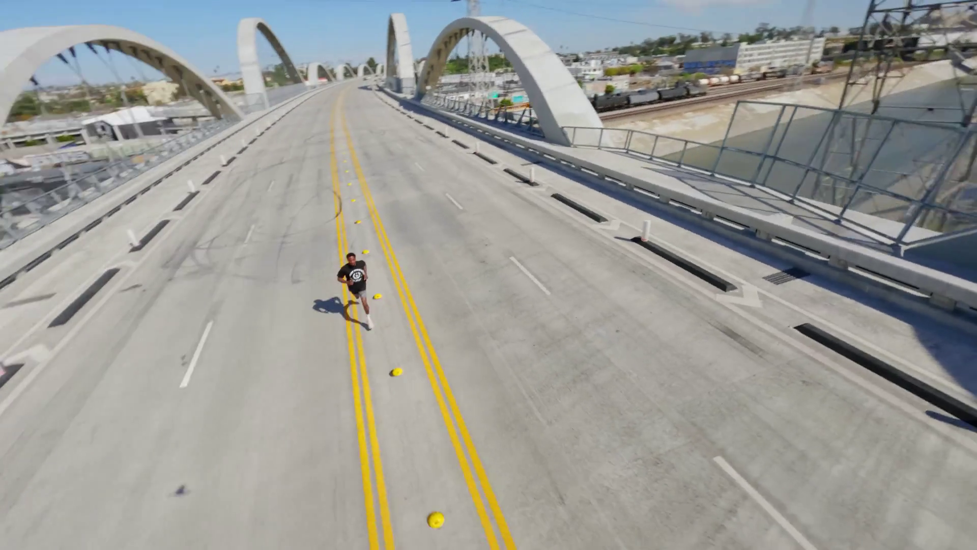 Exploring New Los Angeles Fpv Scene Above Stock Footage SBV-351662431 ...