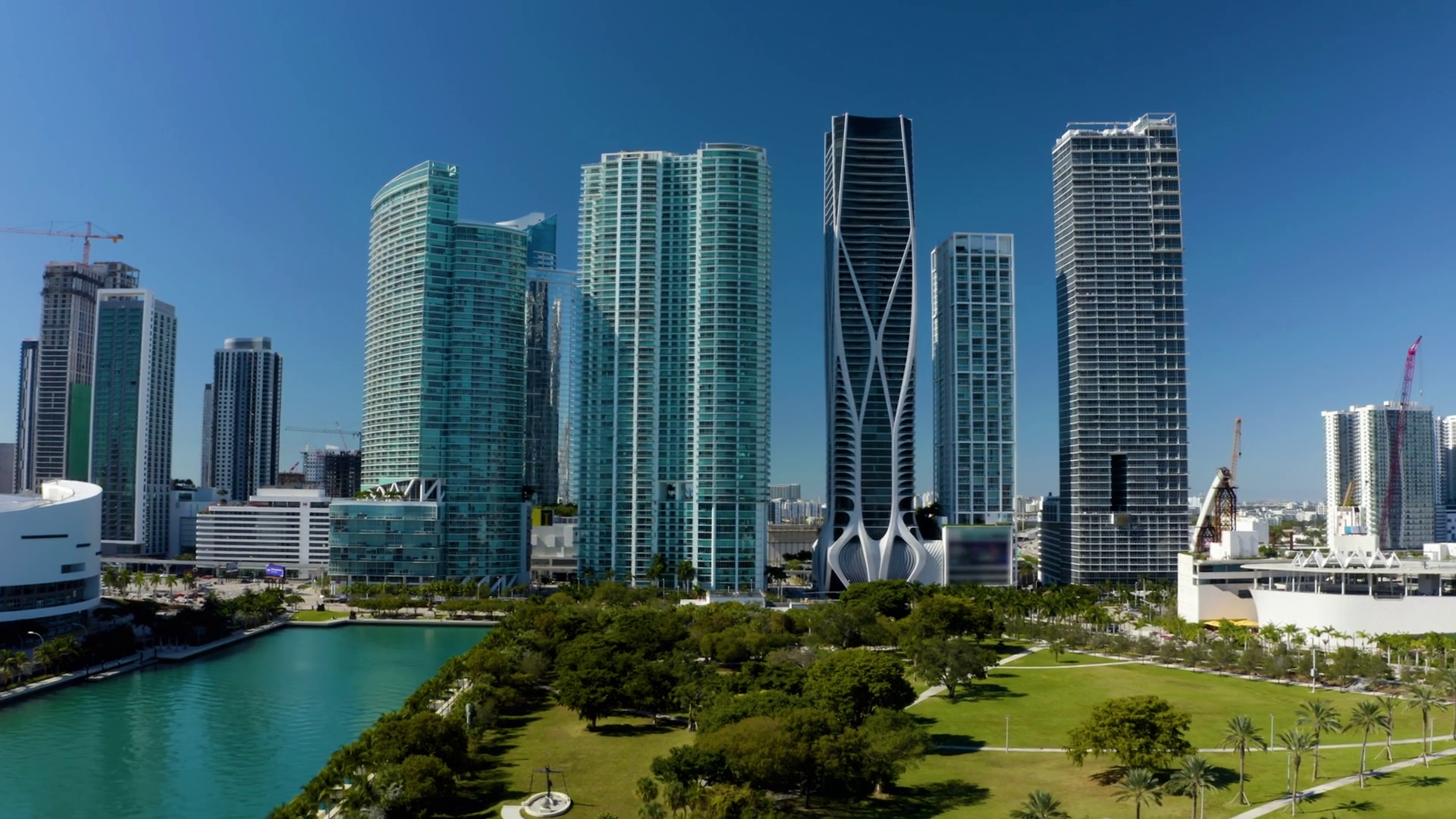 Explore Stunning Aerial Views Of Miami's Stock Footage SBV-351659900 ...