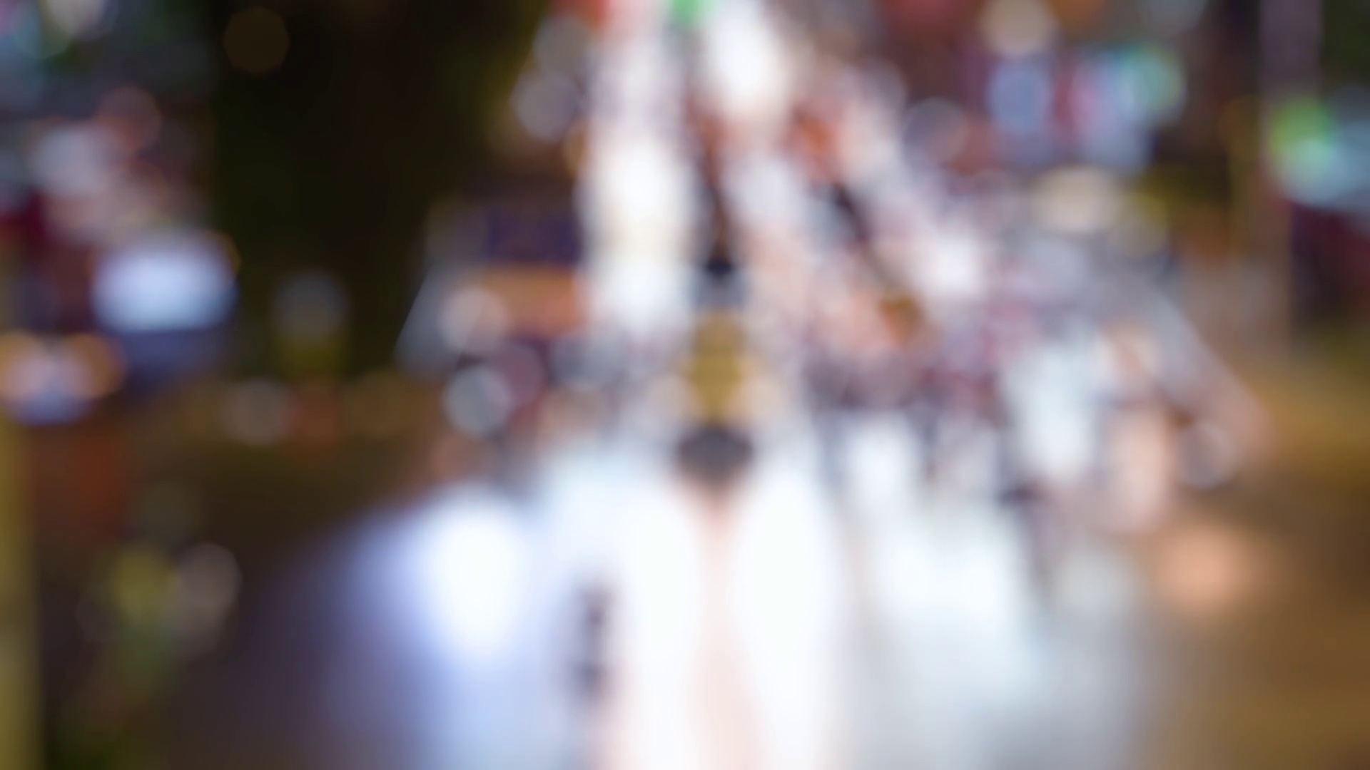 Busy City Street At Night With Blurred Stock Footage SBV-352125858 ...