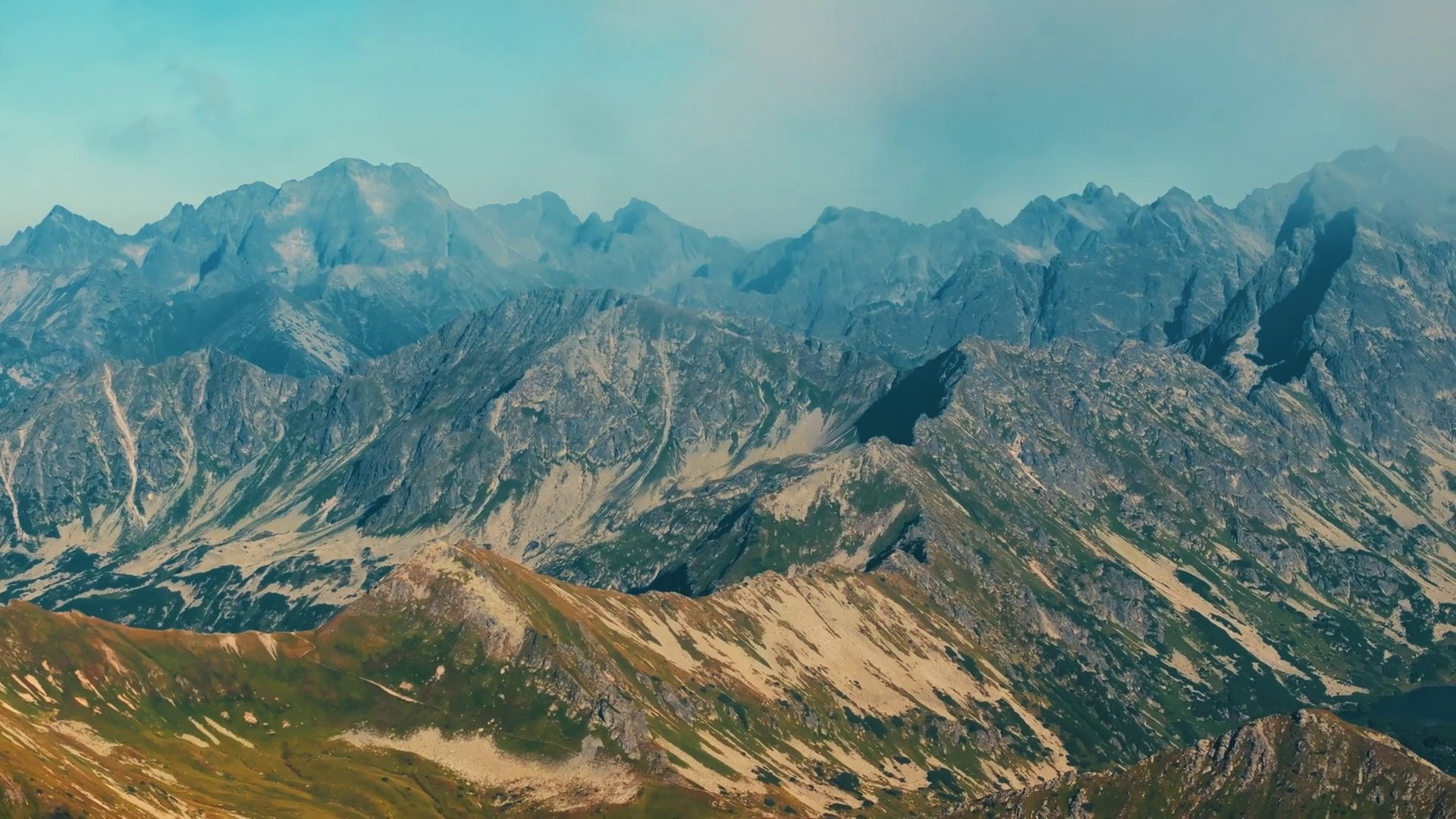 Aerial View Of Breathtaking Mountain Ranges Stock Footage SBV-351671129 ...