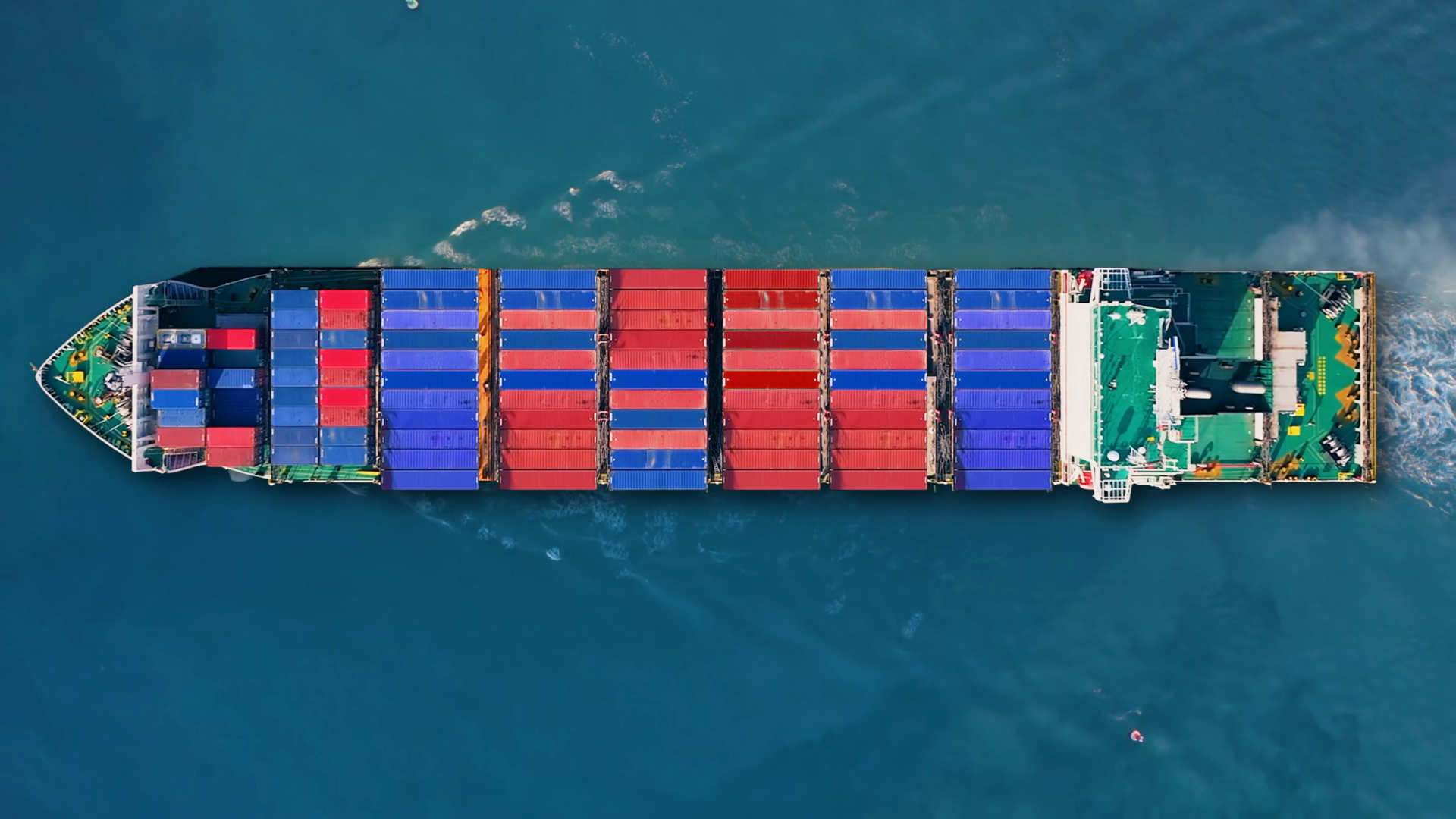 Container Ship Navigating Busy Trade Routes Stock Footage SBV-354311497 ...