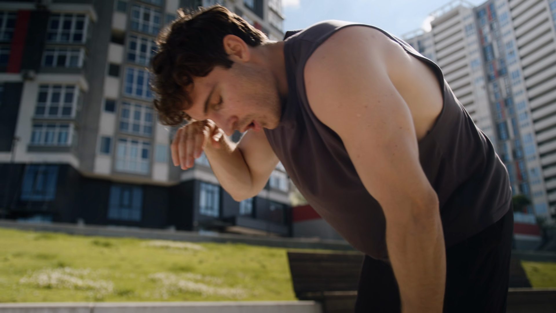 Exhausted Caucasian European Young Man Tired Stock Footage SBV ...