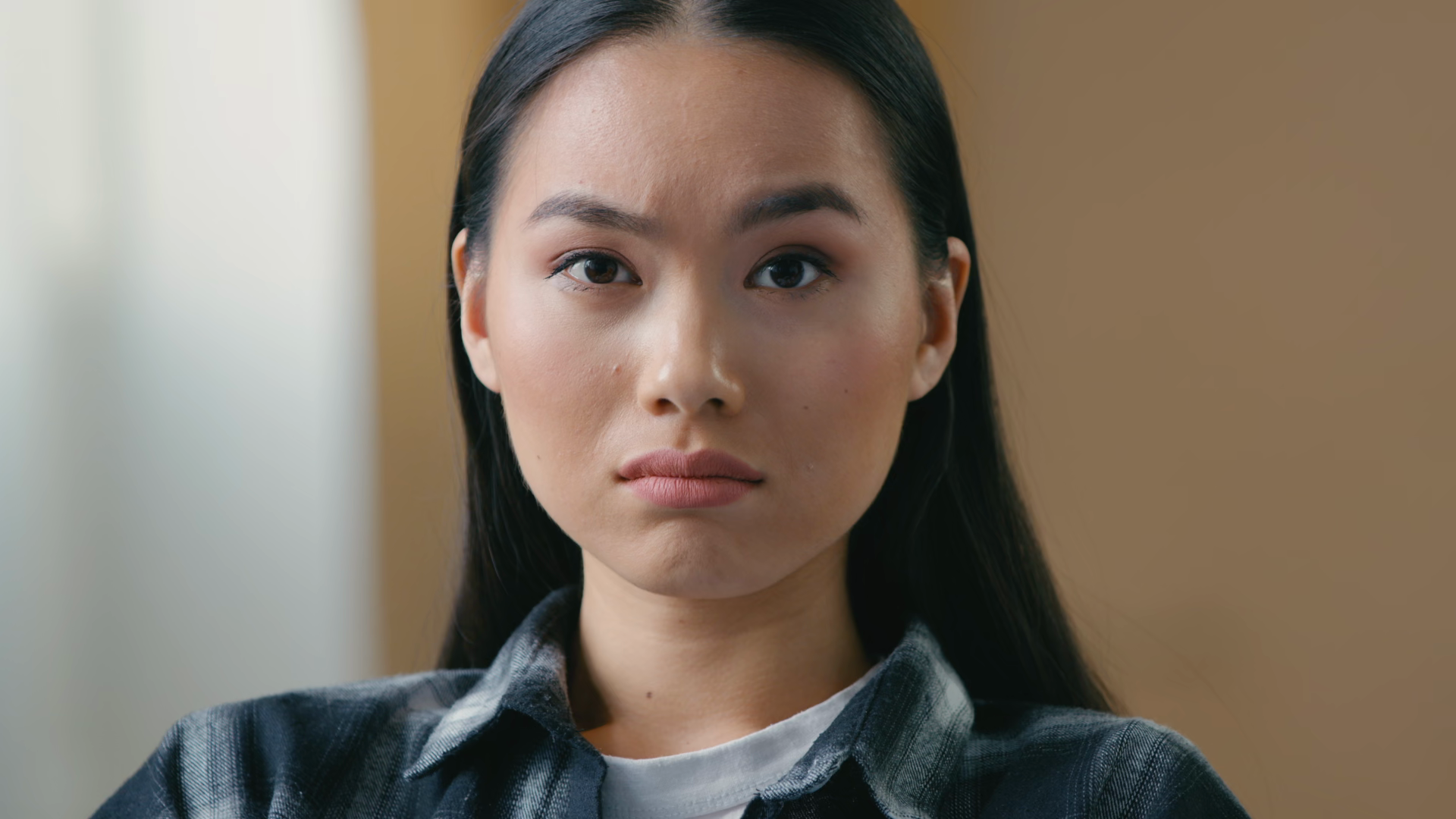 Shocked Disappointed Sad Asian Korean Woman Stock Footage SBV-353762783 ...