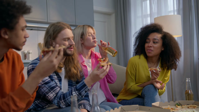 Bad Food Eating | Lifestyle stock footage - Storyblocks