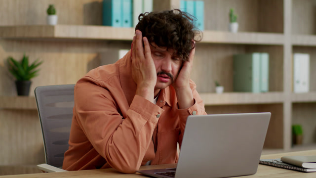 Sad Laptop Stock Footage: Royalty-Free Video Clips - Storyblocks