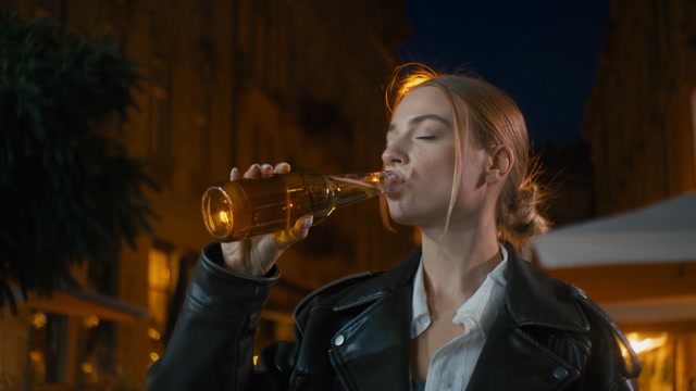 Woman Drinking Alcohol Stock Footage: Royalty-Free Video Clips ...