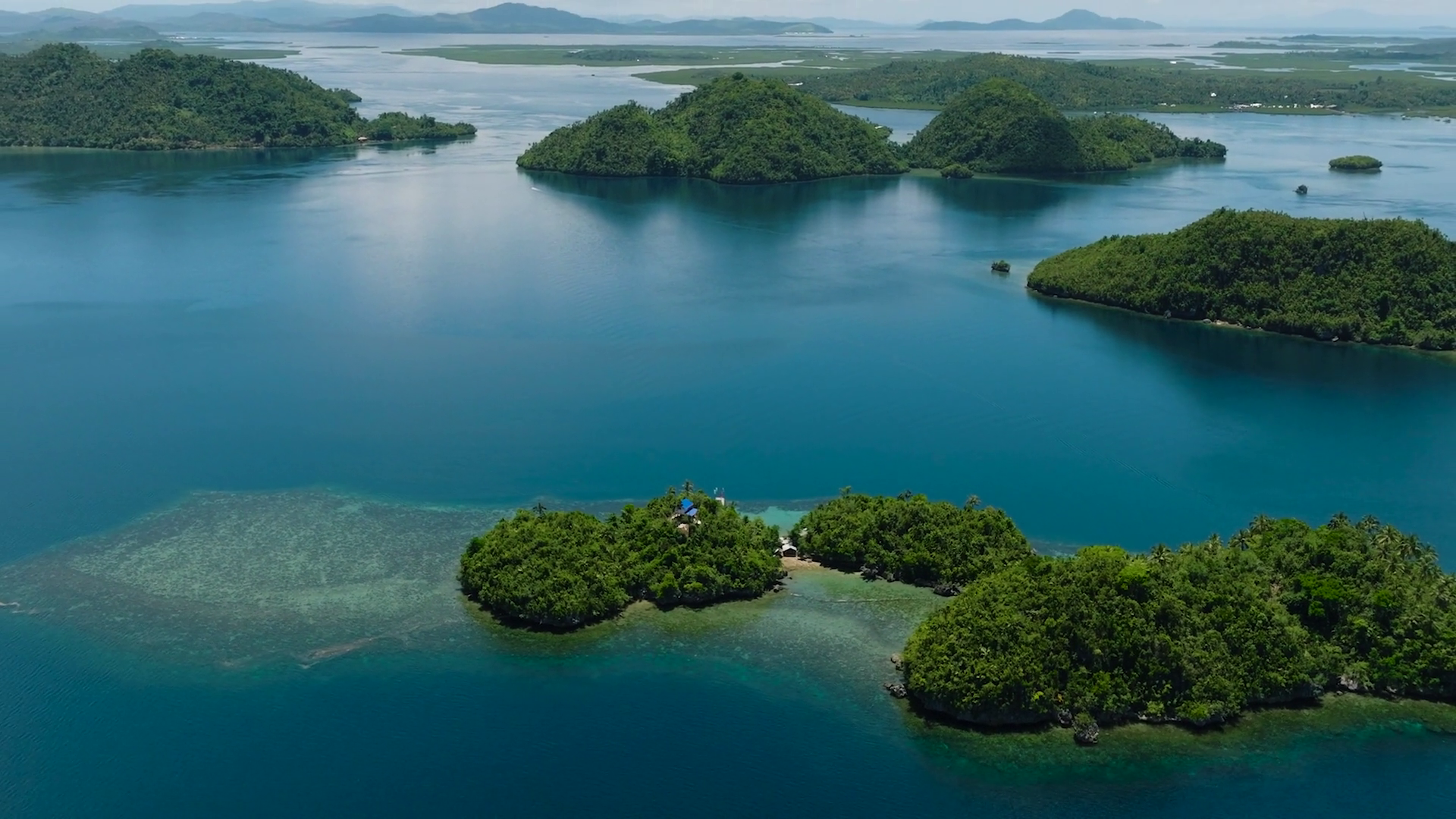 Bangkay Island Blue Sea Under Blue Skies Stock Footage SBV-352269955 ...