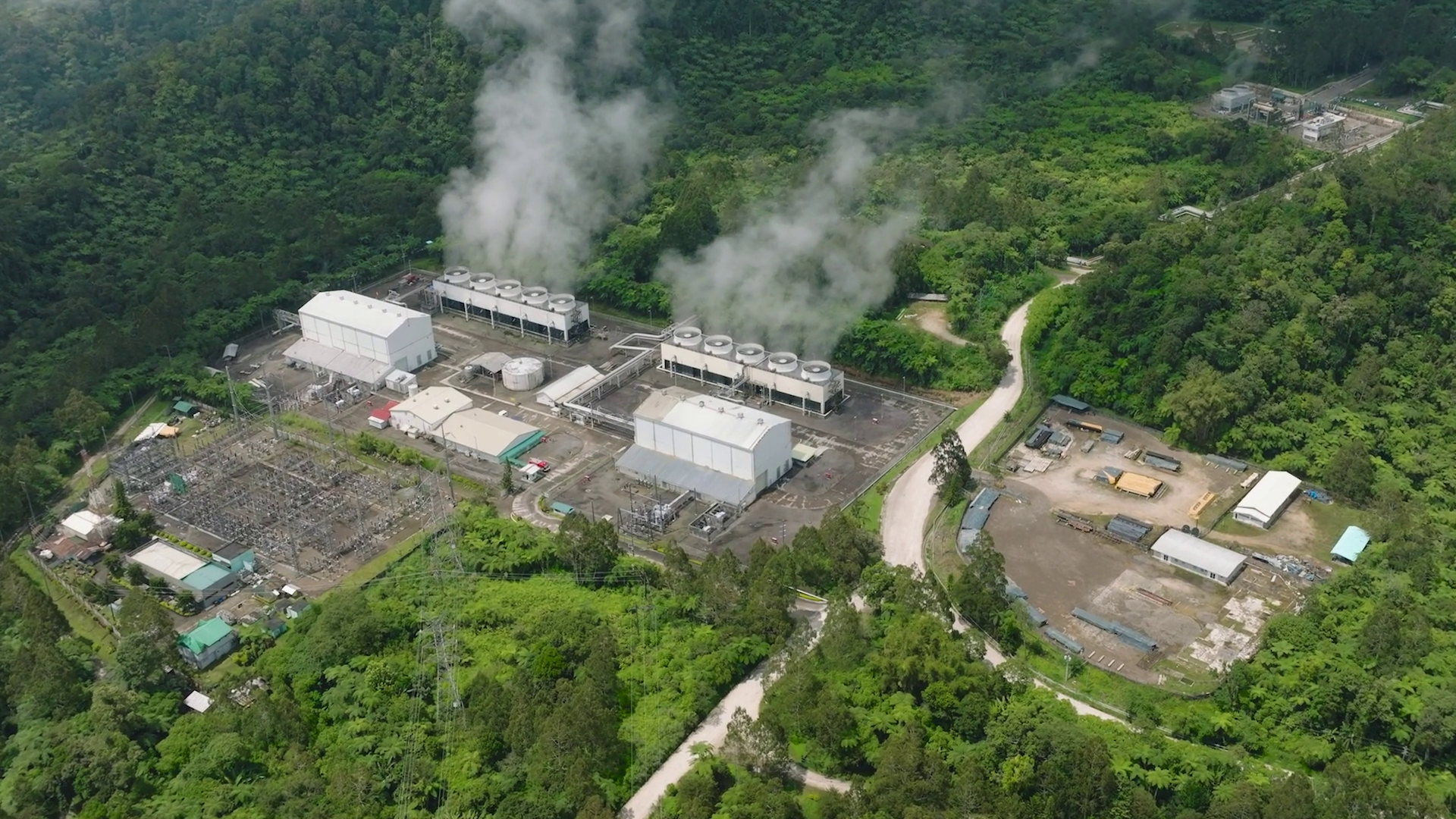 Geothermal Power Production Plant Supplies Stock Footage SBV-352323862 ...