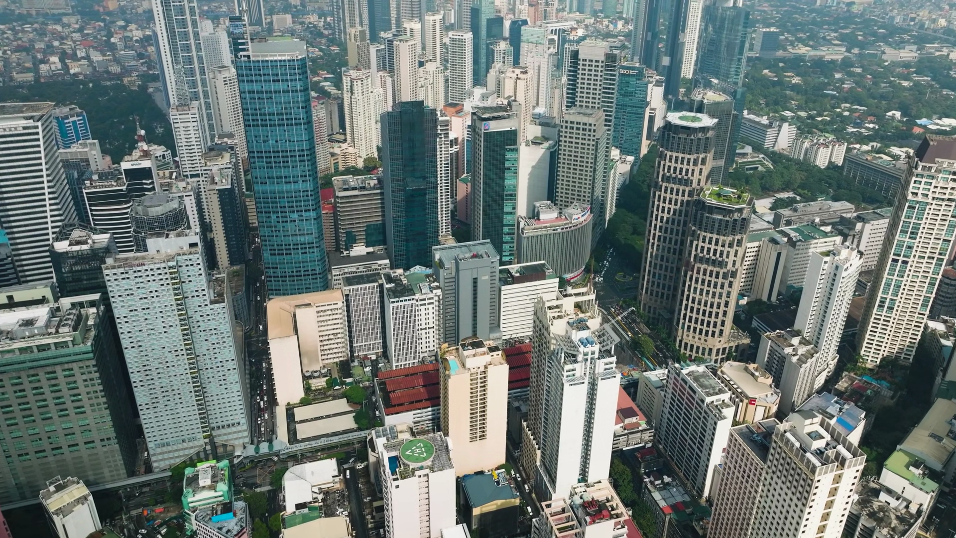 Modern Buildings High Rise Towers In Makati Stock Footage SBV-353870183 ...