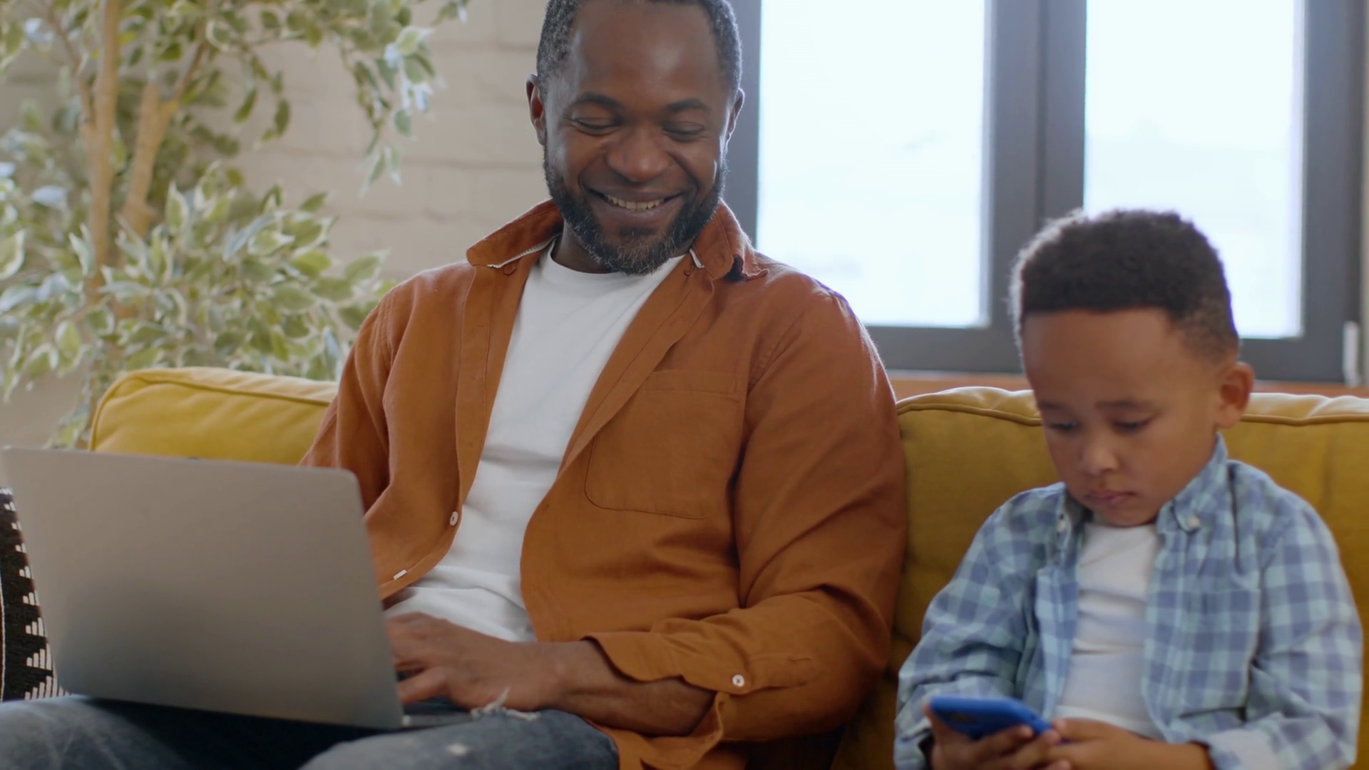 Young Busy African American Man Working On Stock Footage SBV-348685257 ...
