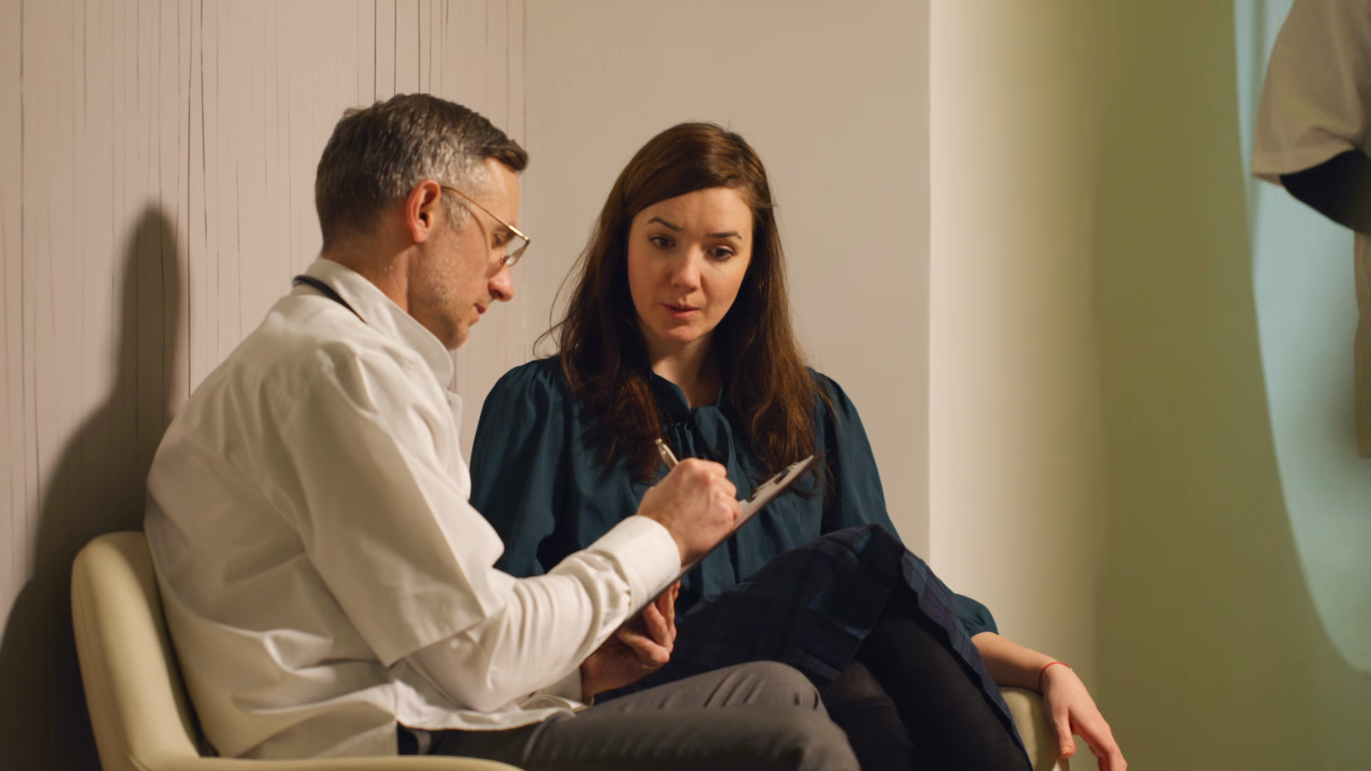 Doctor Discussing Health Details With Patient Stock Footage SBV ...