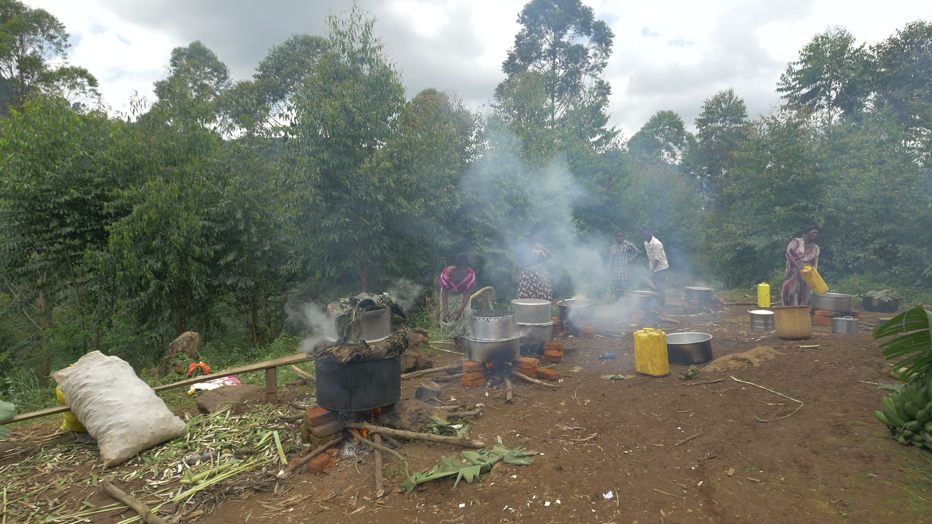 African Women Cooking Outside Stock Footage SBV-358722092 - Storyblocks