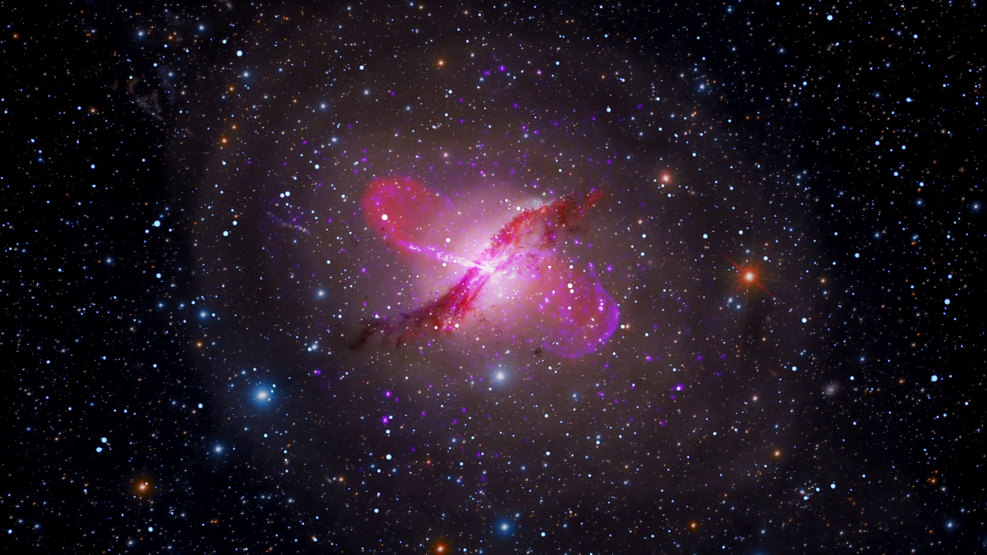 Deep Space Quasar In Center Of Galaxy Stock Motion Graphics SBV ...