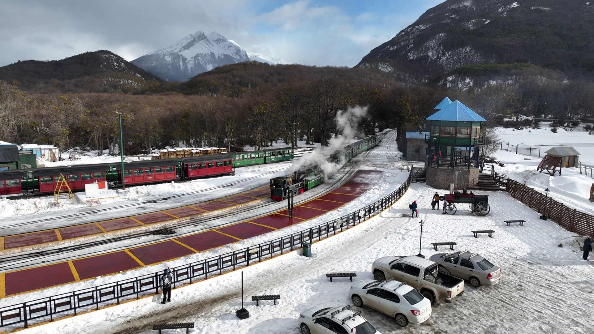 Train End Of World At Ushuaia In Tierra Del Stock Footage SBV-348399006 ...