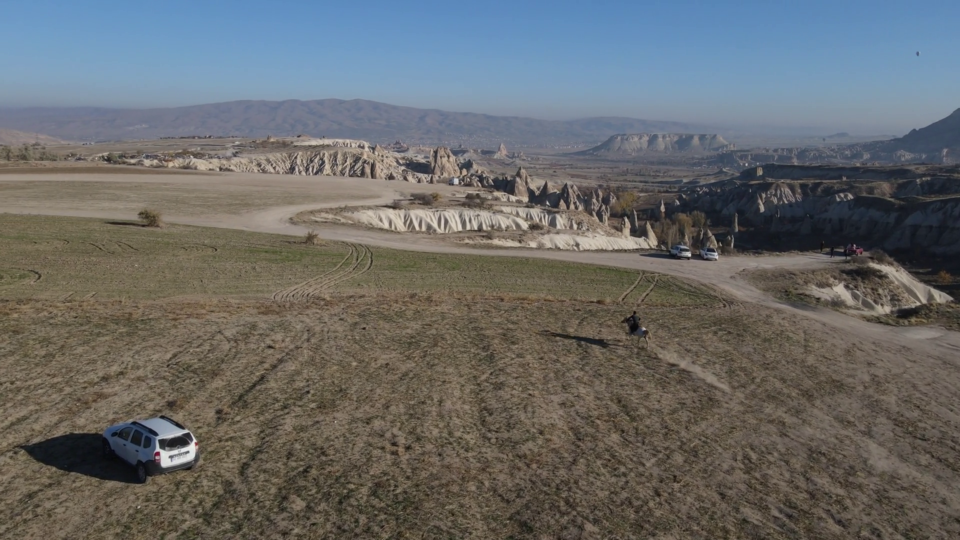 Horse Riding Sport Shot With Drone From Air Stock Footage SBV-347649806 ...