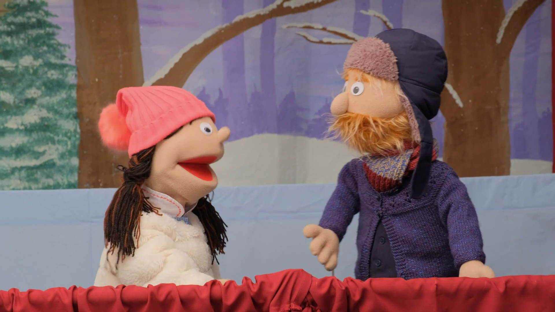 Puppets Talking Looking At Camera Puppet Stock Footage SBV-338534281 ...