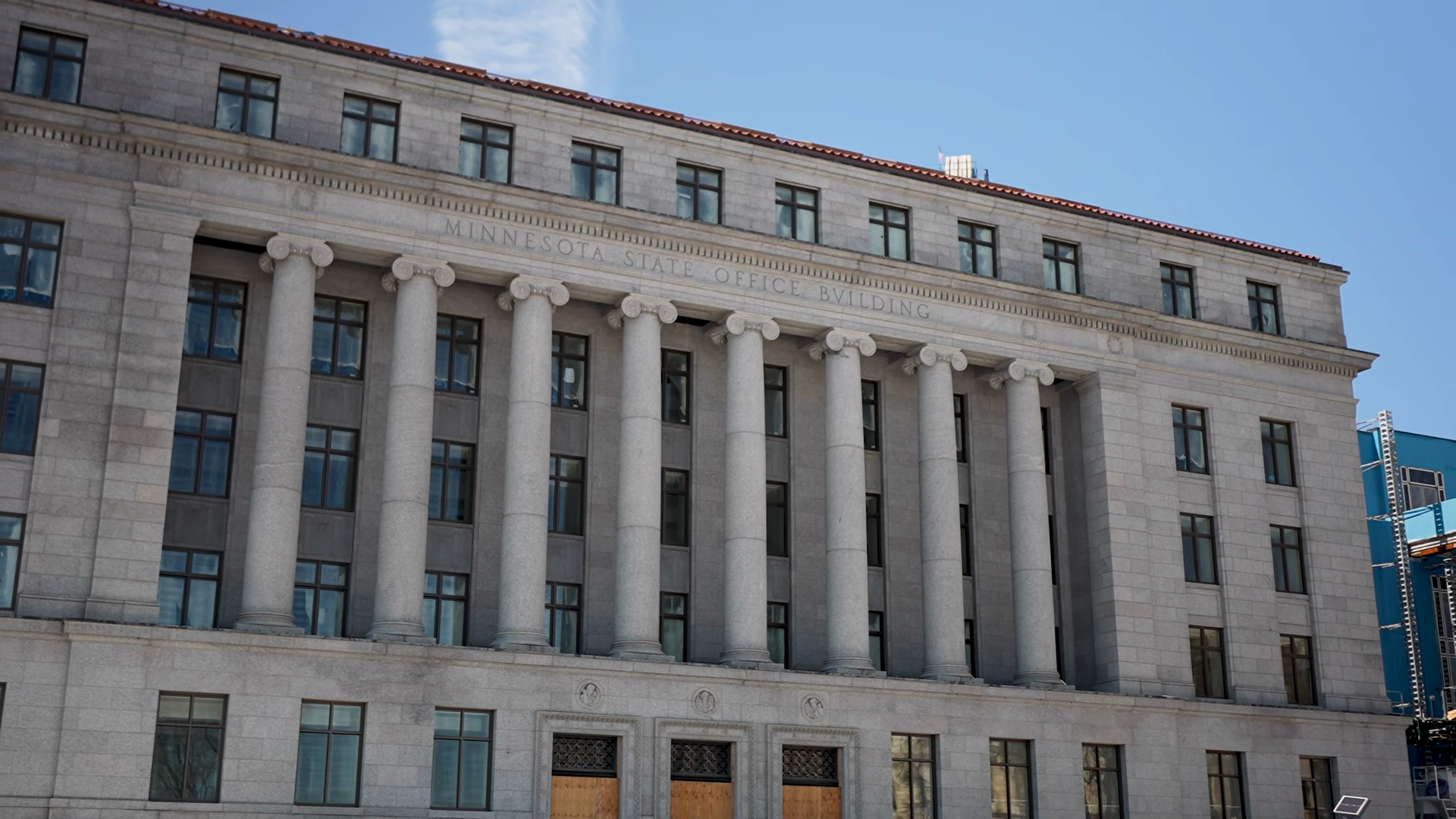 View Of Minnesota State Office Building Stock Footage SBV-354305762 ...
