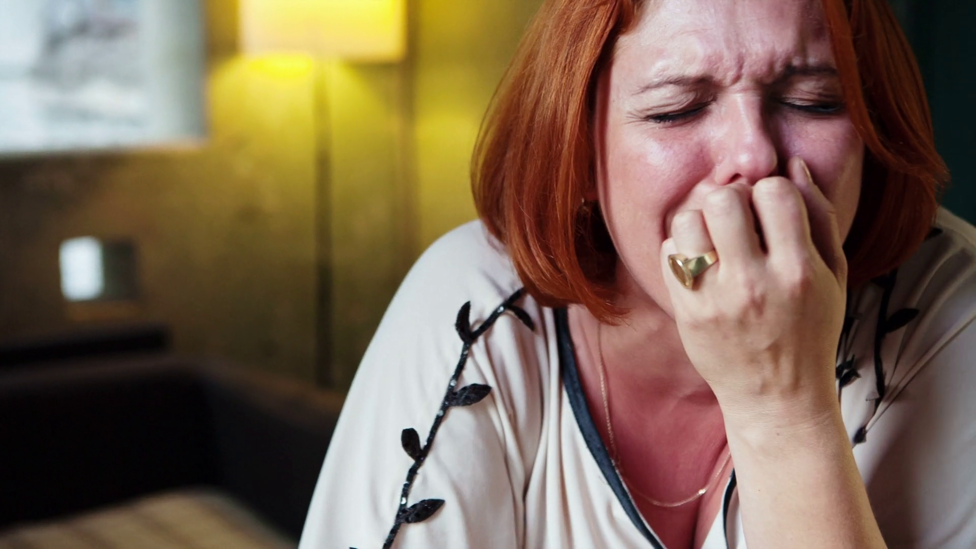 Strong Emotional Breakdown Of Adult Woman Stock Footage SBV-347626363 ...