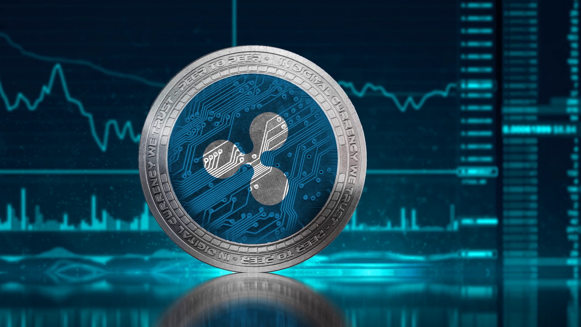 Ripple Coin Xrp Is Cryptocurrency Worldwide Stock Motion Graphics SBV ...