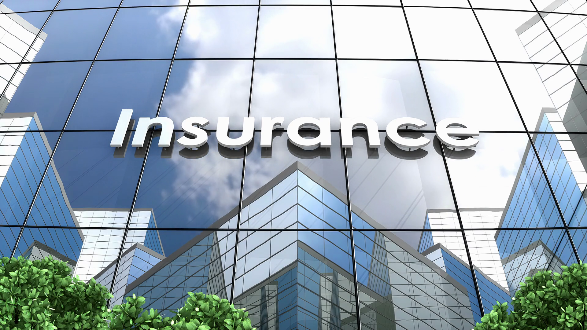Insurance Company Building Clouds Time-lapse Stock Motion Graphics SBV ...