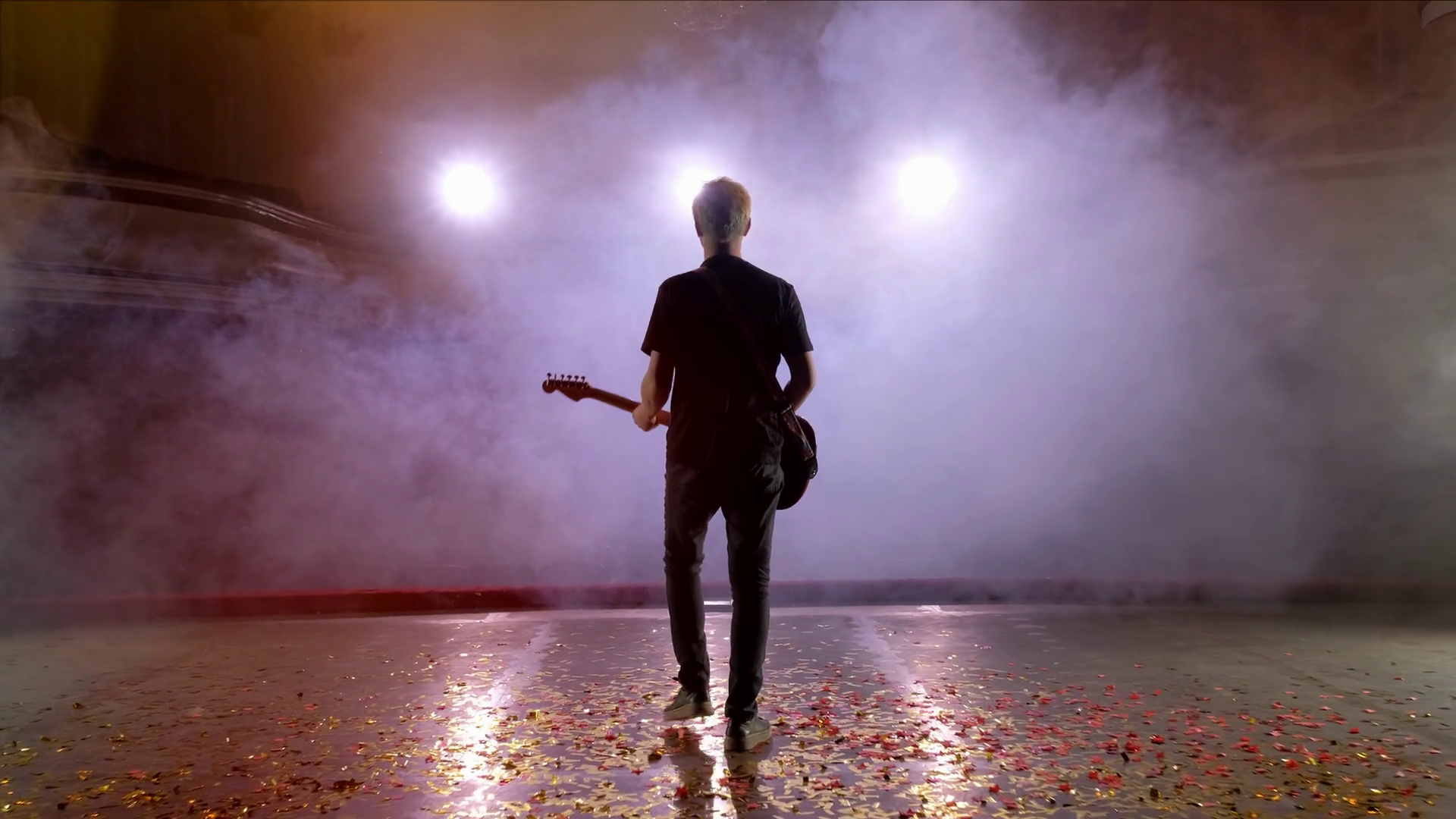 Concert Rock Band Performing On Stage With Stock Footage SBV-325940768 ...