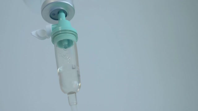 Iv Drip In A Hospital2c Dripping Beads Of Saline In An Intensive ...