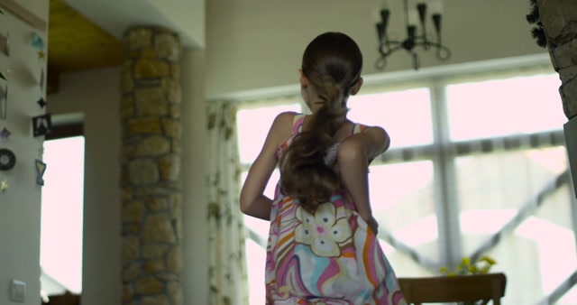 Little Girl Rear View Stock Footage: Royalty-Free Video Clips - Storyblocks