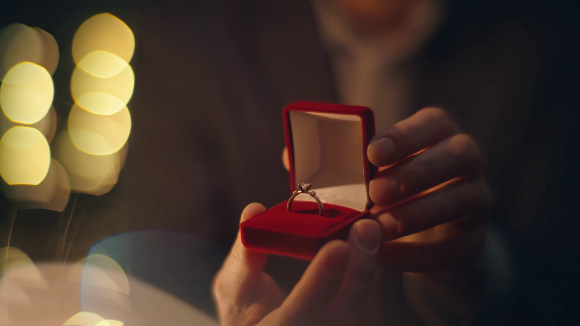Enamoured Guy Proposing Engagement Opening Stock Footage SBV-349139320 ...