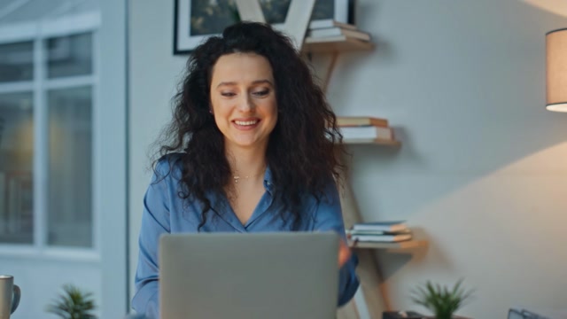 Closing Laptop Happy Stock Footage: Royalty-Free Video Clips - Storyblocks