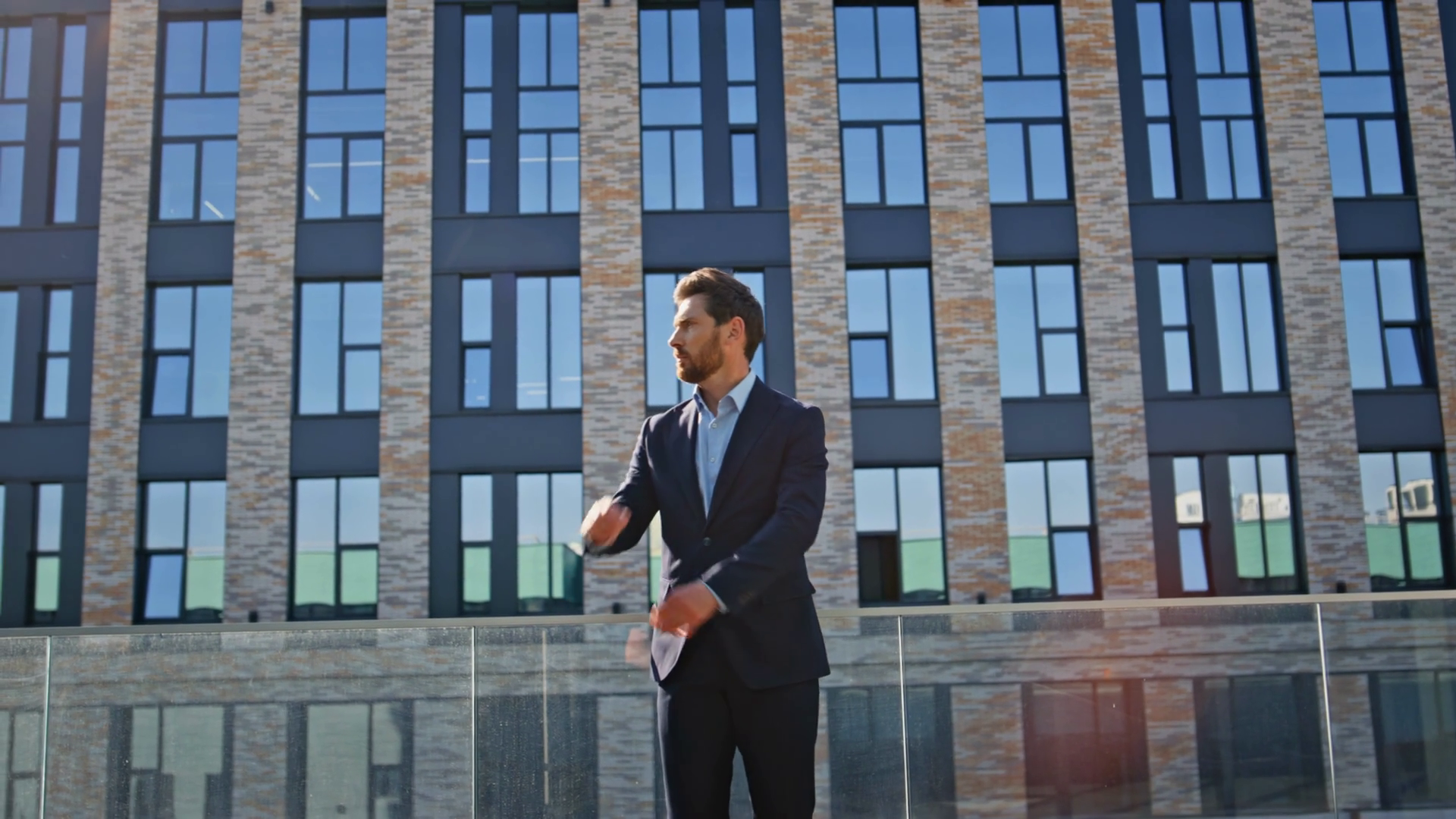 Thoughtful Boss Thinking Career Growth Stock Footage SBV-352033201 ...