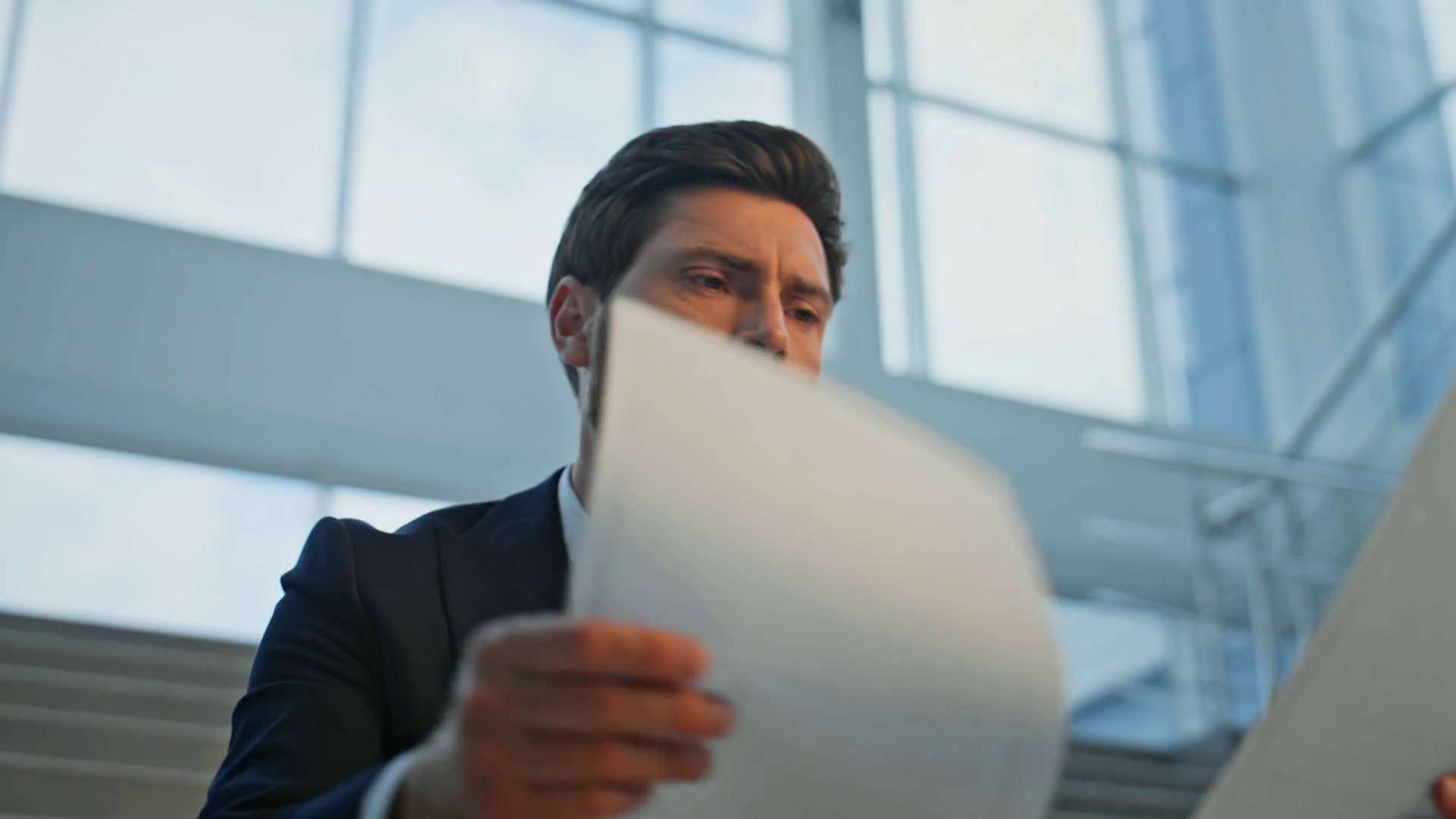 Serious Ceo Document Dissatisfied Stock Footage SBV-351745090 - Storyblocks