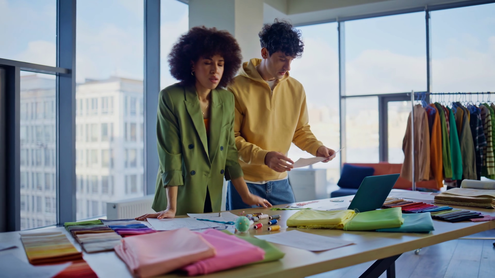 Designers Team Collaborating On Collection Stock Footage SBV-353462896 ...
