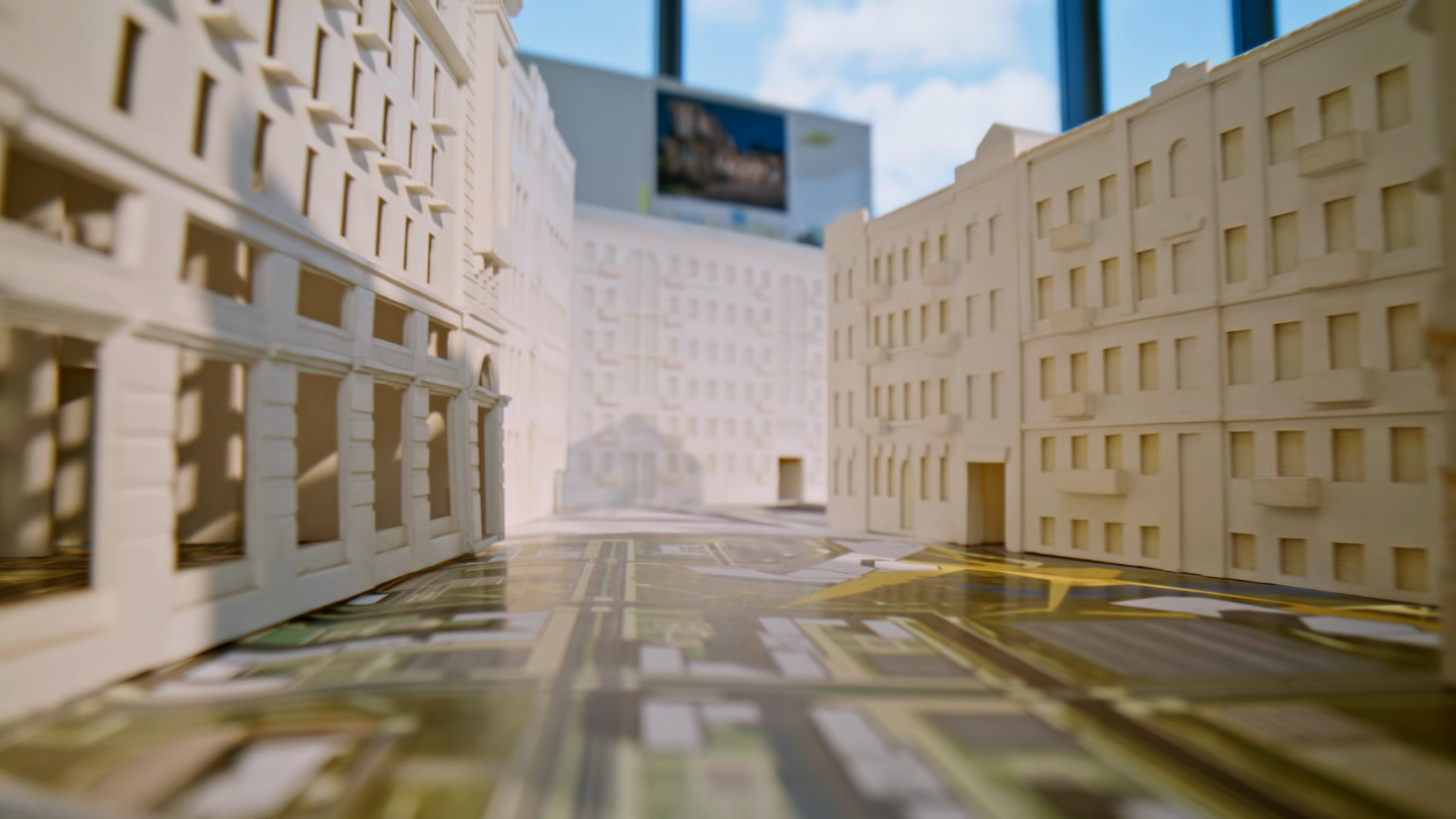 Miniature Model Representing Urban Design In Stock Footage SBV ...